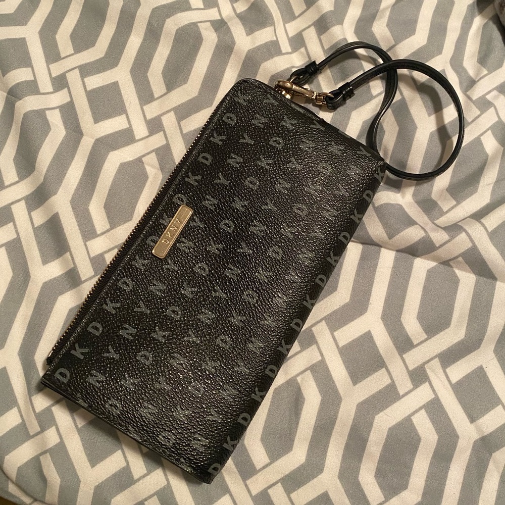 DKNY Monogram wristlet